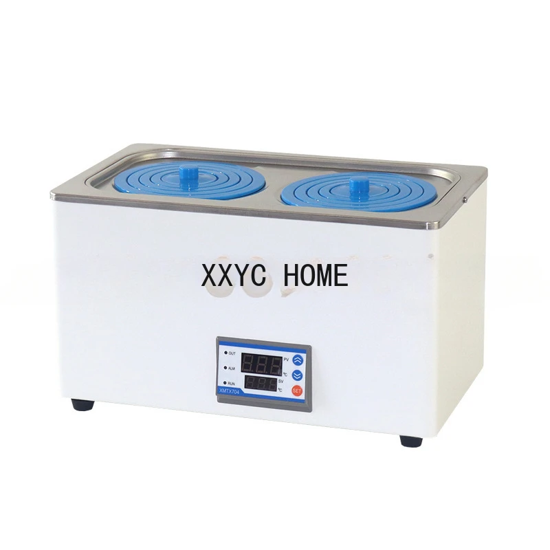 Digital display constant temperature water bath pot, single double 468 hole HH-124 stainless steel electric hot water bath box