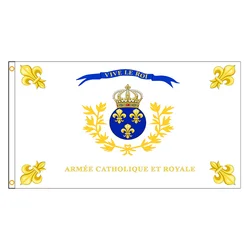 90x150cm francia bandiera dell'esercito cattolico e reale bandiera stampata in poliestere per la decorazione