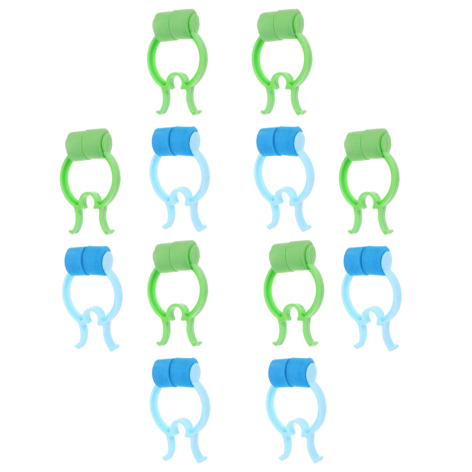 ที่หนีบจมูกกันเลือดออก 12 ชิ้น แบบไม่ลื่น ช่วยฝึกการหายใจ น้ำหนักเบา คลิปหนีบจมูก ป้องกันเลือดออกจากจมูก