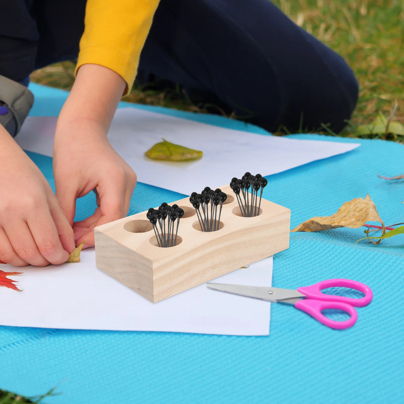 قاعدة تخزين الحشرات، إبر الطاولة، دبابيس الحشرات، حامل خشبي، حامل مريح