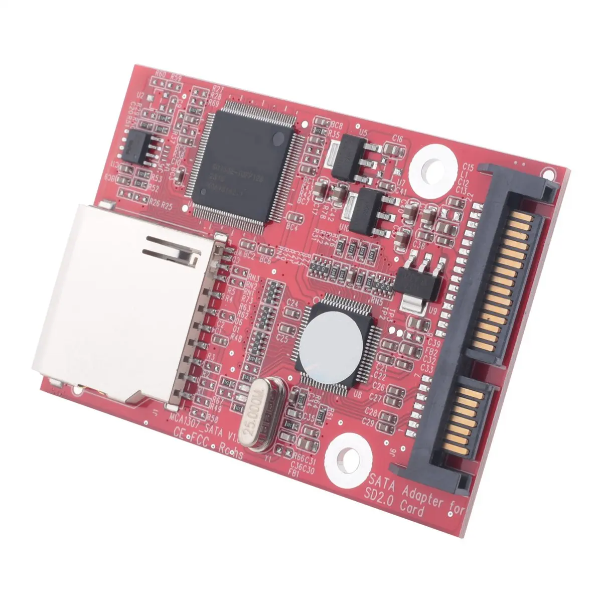 A46U MMC SD SDHC 2.0SATA To SD High-Speed Adapter Card SD Card To SATA Adapter HDD Secure Digital Conversion Adapter