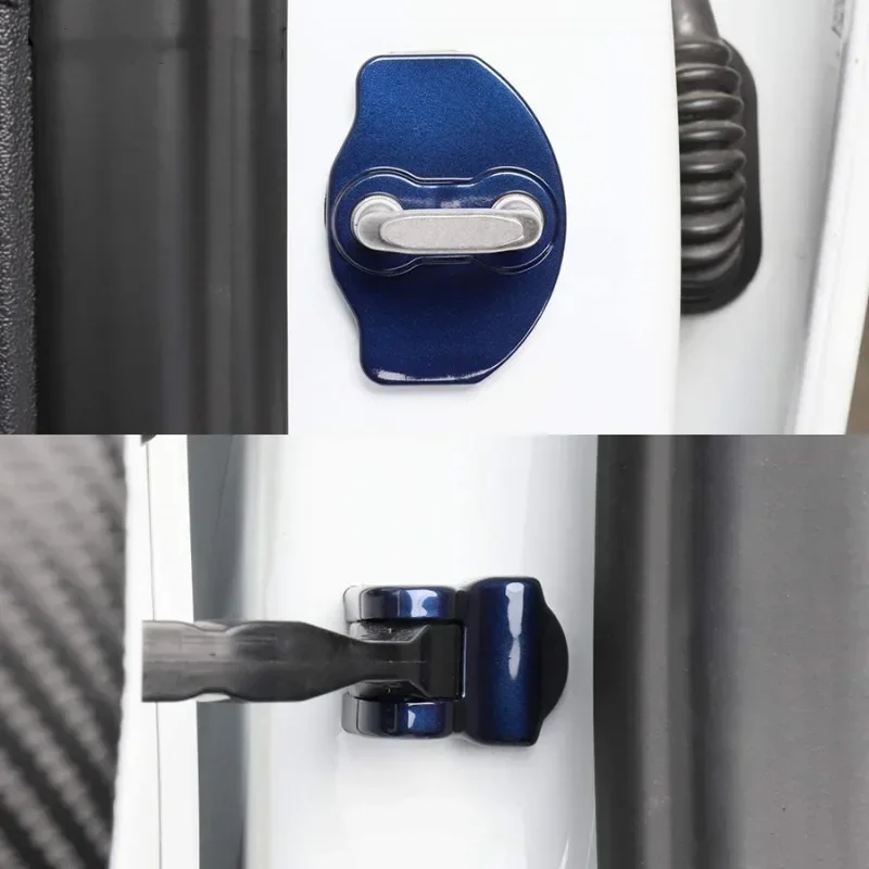 Door Lock Protector Cover For Tesla Model 3+ Latches Door Stopper Covers Protection Cap Model3 ModelY New Model 3 Highland 2024