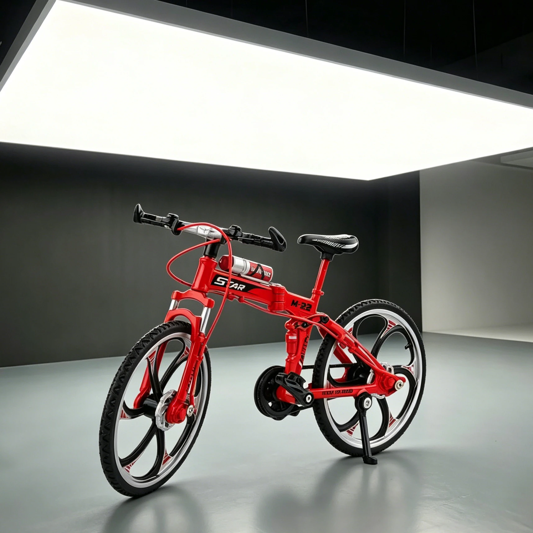 

Foldable Race Track Bike Model, Alloy Bicycle Toy, Freely Slide & Steer, Realistic Simulation Decor Ornament