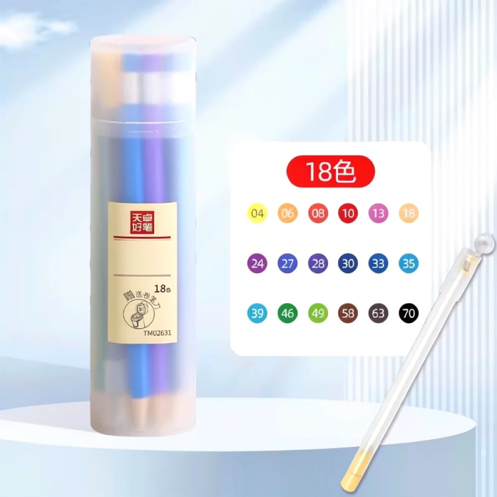 For Tianzhuo Retractable Colored Mechanical Pencils Oil Based Drawing Pens Non Sharpening Hexagonal Grip Sketching Stationery