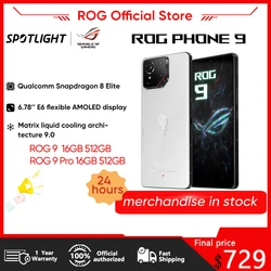 ASUS ROG Phone 9&9pro Gaming Phone Snapdragon Supreme Edition Matrix Liquid Cooling 185HZ Samsung E6 Gaming Screen