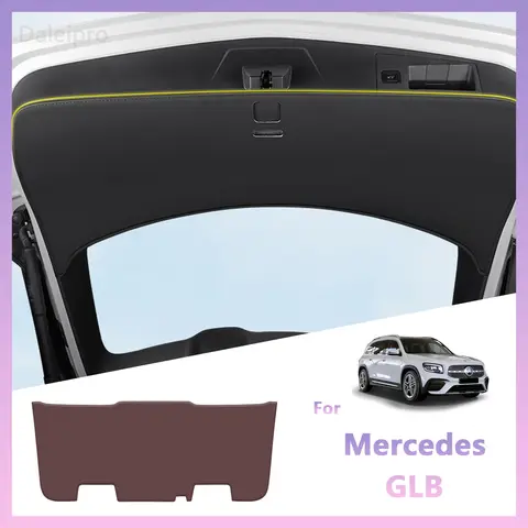 메르세데스 벤츠 GLB X247 2020-2025 자동차 뒷 트렁크 테일 게이트 안티 킥 스크래치 방지 보호 매트 가죽 장식 패드