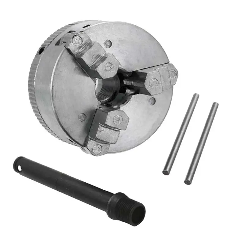 PERFECT MODERN Z011 Mini Drill Chuck Self-Centering Metal 3-Jaw Lathe Chuck Clamp Silver With For CNC Lathe Machine Tool