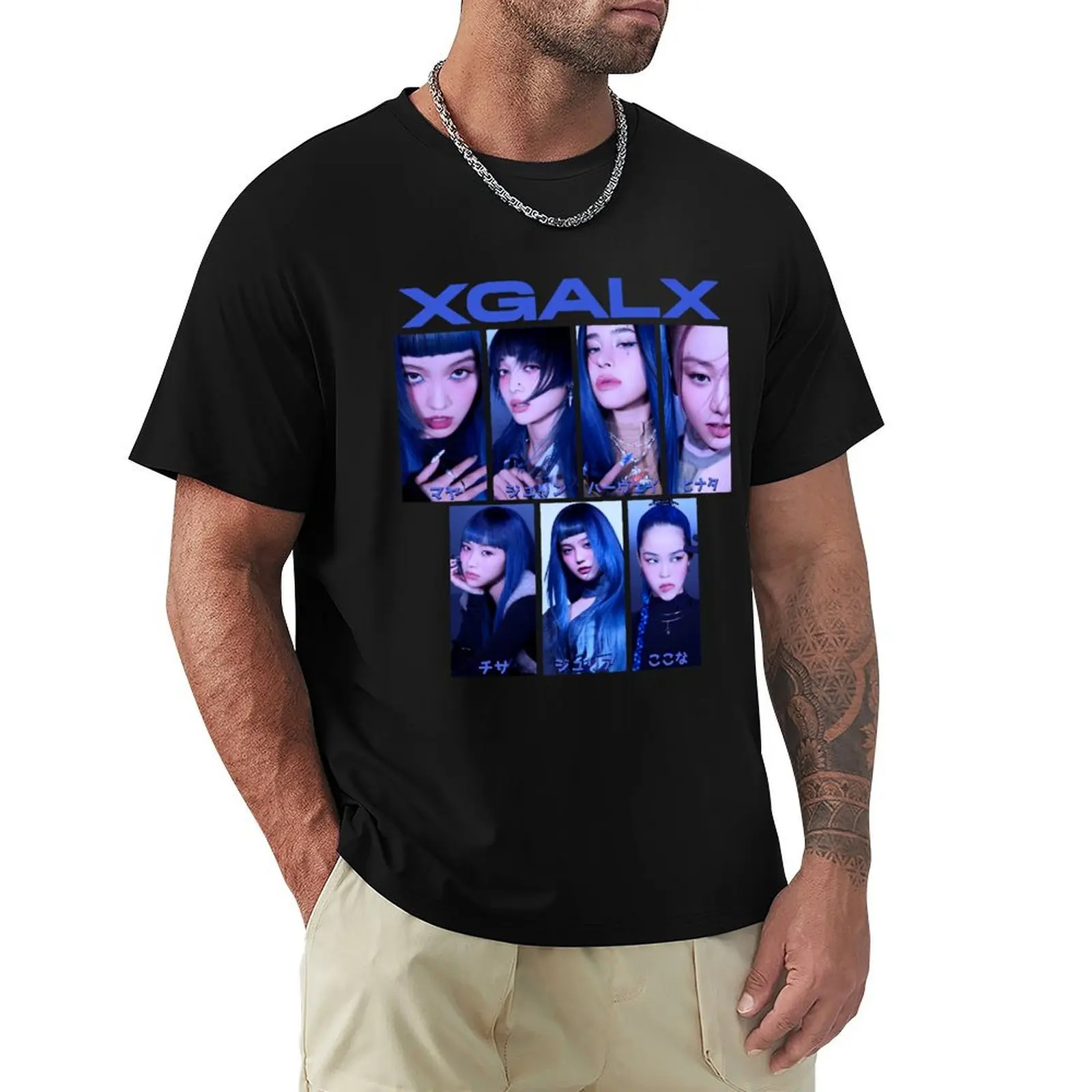 

XG XGALX KPOP JPOP POP (Jurin, Harvey, Chisa, Hinata, Maya, Juria, Cocona) T-Shirt sublime mens workout shirts