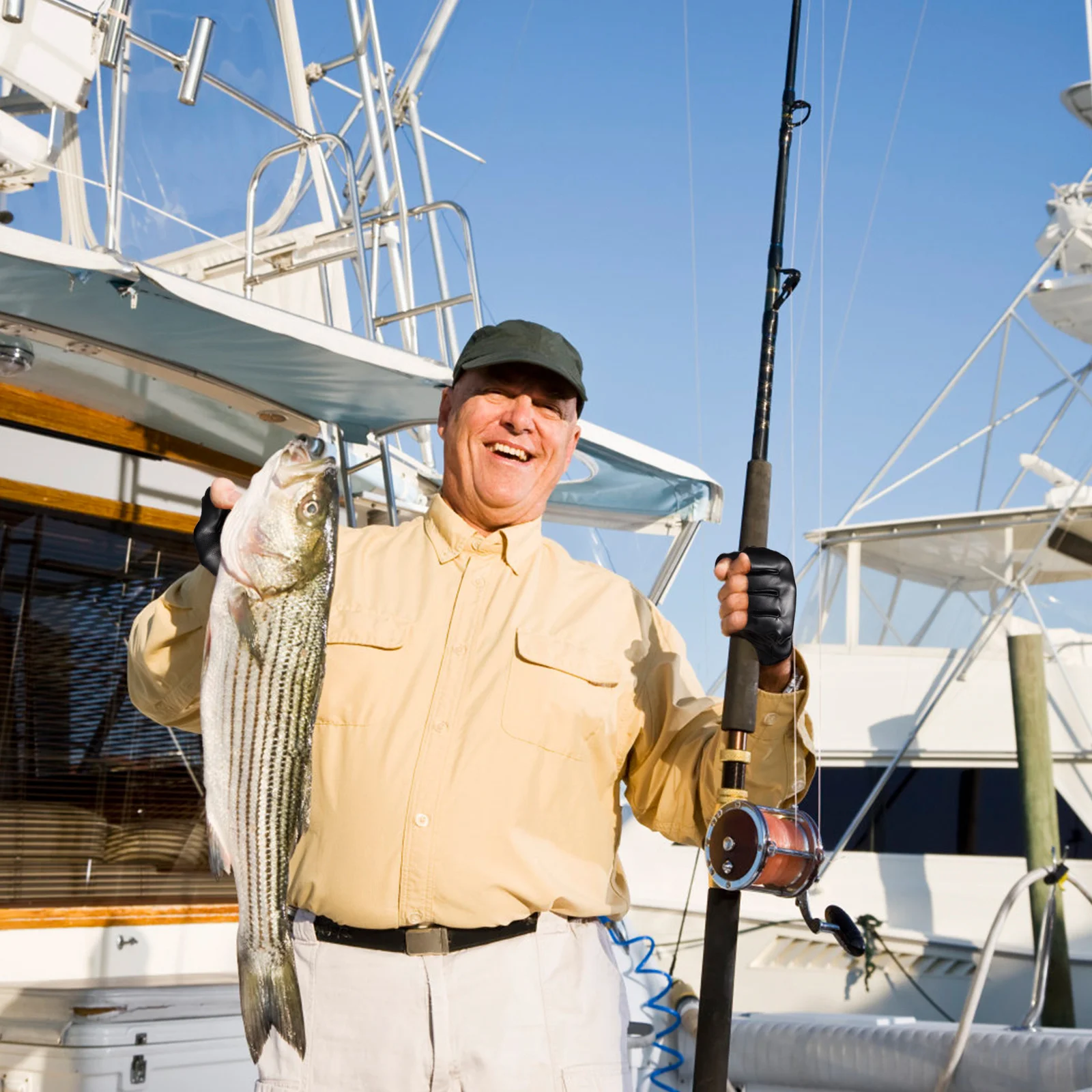 

1 Pair Half Finger Pu Breathable Cycling Gloves For Men Women Winter Warm Outdoor Sports Driving Riding Gloves