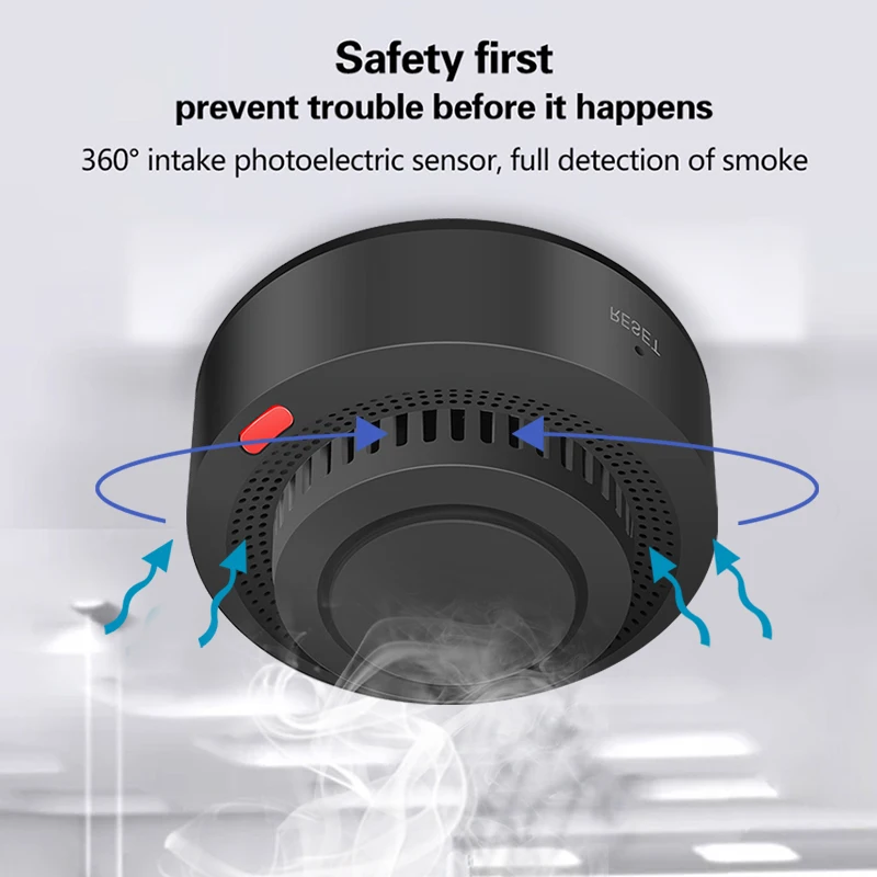 Tuya Smart Zigbee Rookmelder Alarm met Smartlife APP Real-Time Controle Zelfcontrole Functie Werk Zigbee Gateway nodig