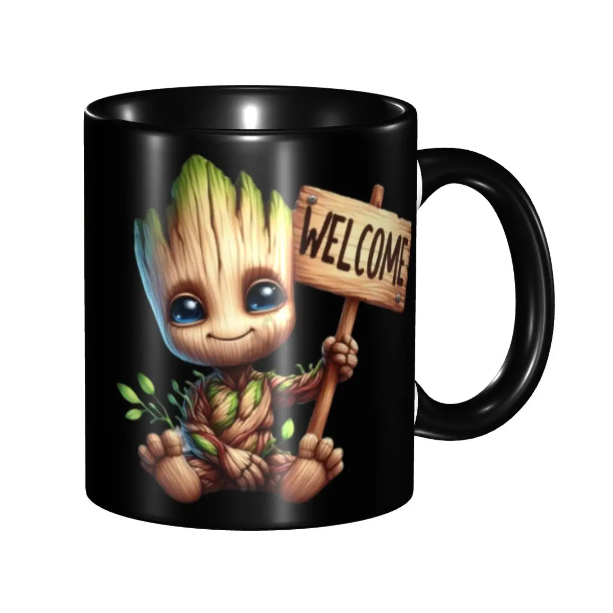 Taza de Café de Cerámica Personalizada con Diseño de Groot de Guardianes de la Galaxia, Regalo Creativo