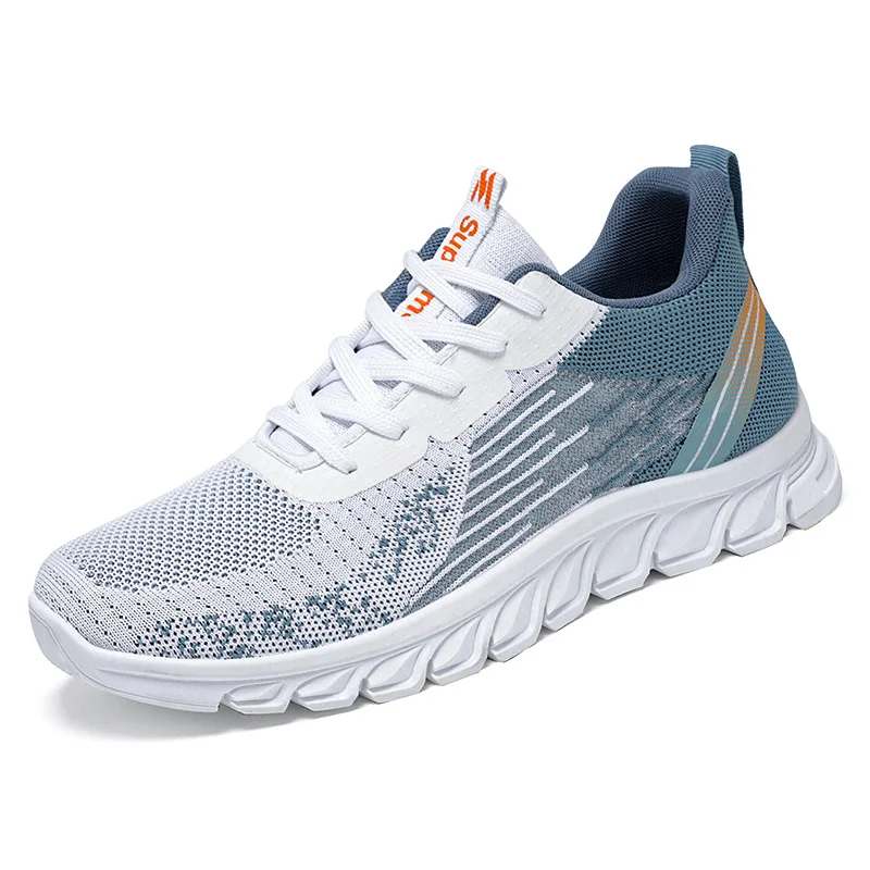 

2023 Hot Sale Men Casual Sneakers Mesh Breathable Lace-up Comfort Walking Male Flats Shoes Summer
