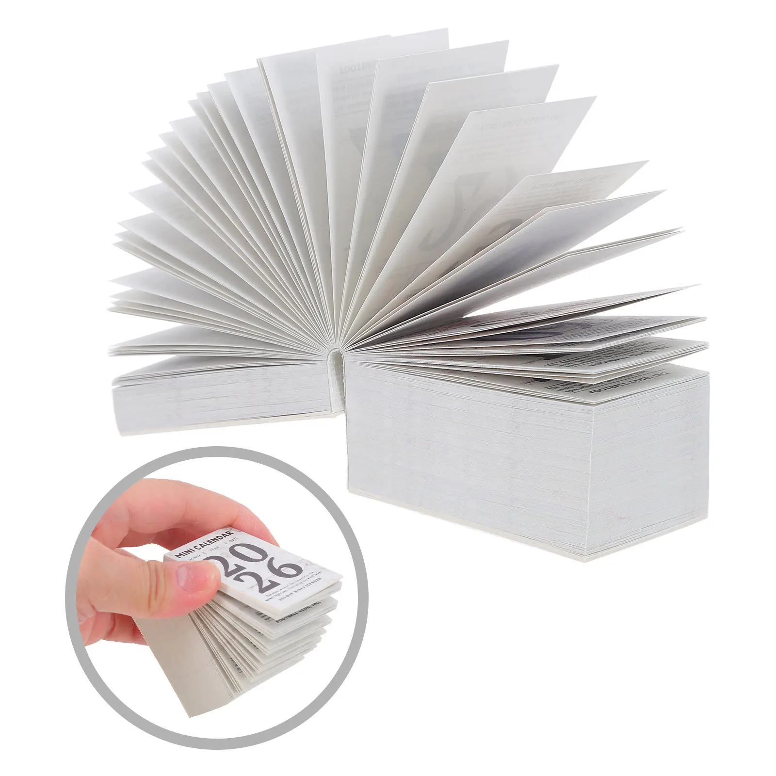 

Mini Tear Off Calendar 2026, Daily Planner Paper Pad, Minimalist Retro Design for Office Home Desk, Functional Decorative