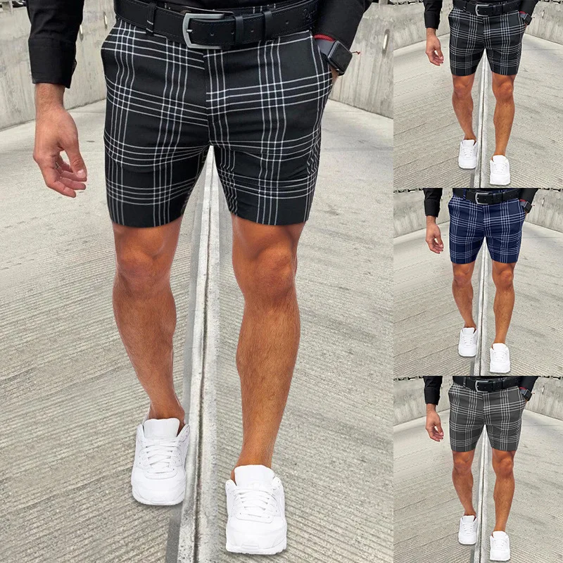 Men's Shorts Cargo Shorts Summer  New Business Casual  Men's Straight Leg Shorts Fashion Thin Short Pants Stretch Men's Trousers