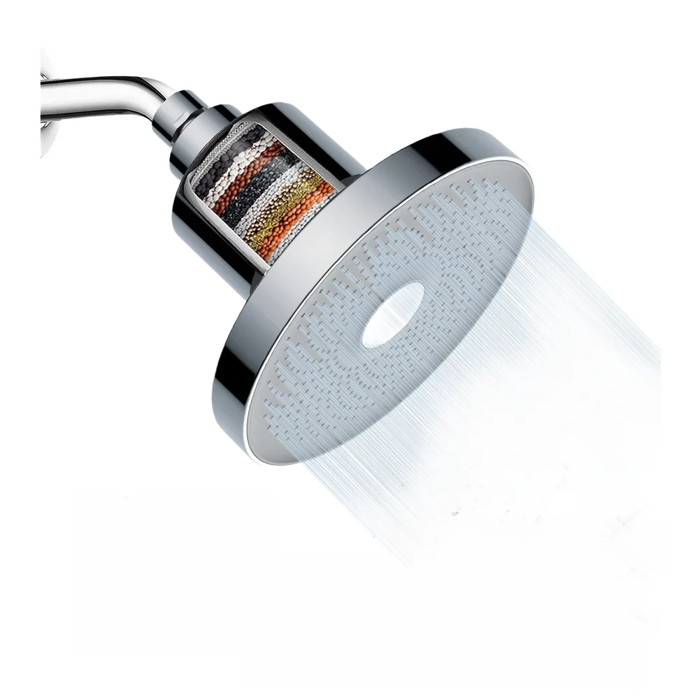 for Rain Shower Head 6 Inch Diameter High Pressure Design Featuring 25 Layer Filtration for Hard Water Applications