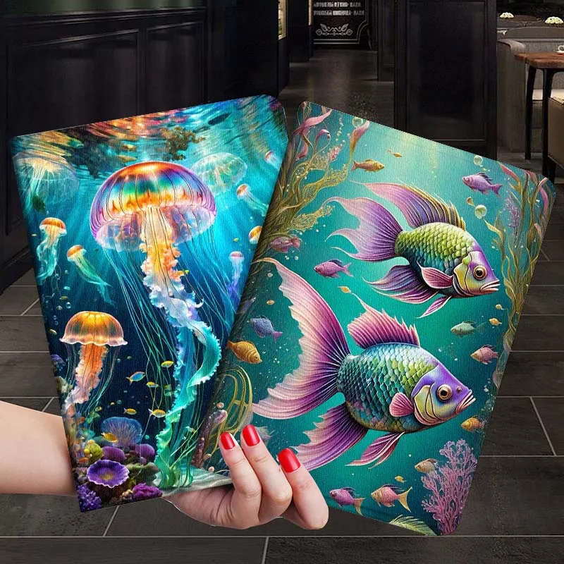 

Underwater Jellyfish Scene For Samsung Galaxy Tab S7 S8 S9 S10 FE Plus 12.4 13.1 Inch Tablet Case