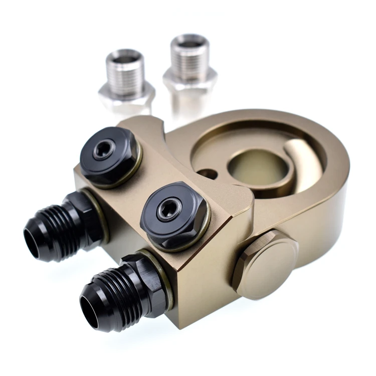 Per Honda Filtro Olio di Raffreddamento Sandwich Filettatura Piastra Adattatore Adattatore Olio In Alluminio Con Connettori M20 * 1.5 E 3/4