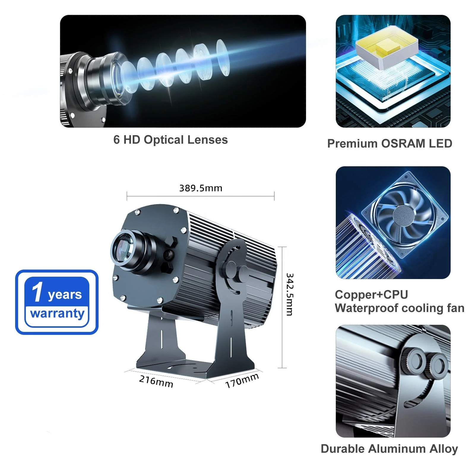 ハイパワー 600 ワット Ip65 HD 輝度広告 Led 屋外ロゴライト風景広告ライト