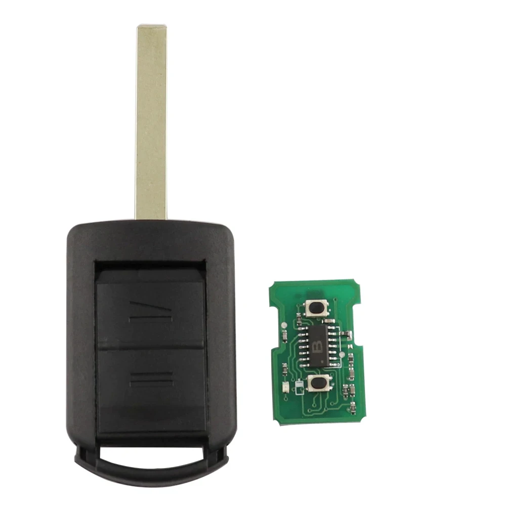 2 أزرار مفتاح السيارة عن بعد لأوبل فوكسهول كورسا C كومبو فان تيجرا B ميريفا أسترا H J G D 2001-2004 433MHZ 5WK48668 HU43 شفرة