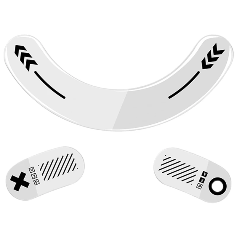 Mouse Skates Smooth Glides Mouse Feet Pads Scratch Resistance สำหรับ V2 Mouse Gaming สติกเกอร์เท้าแก้ว