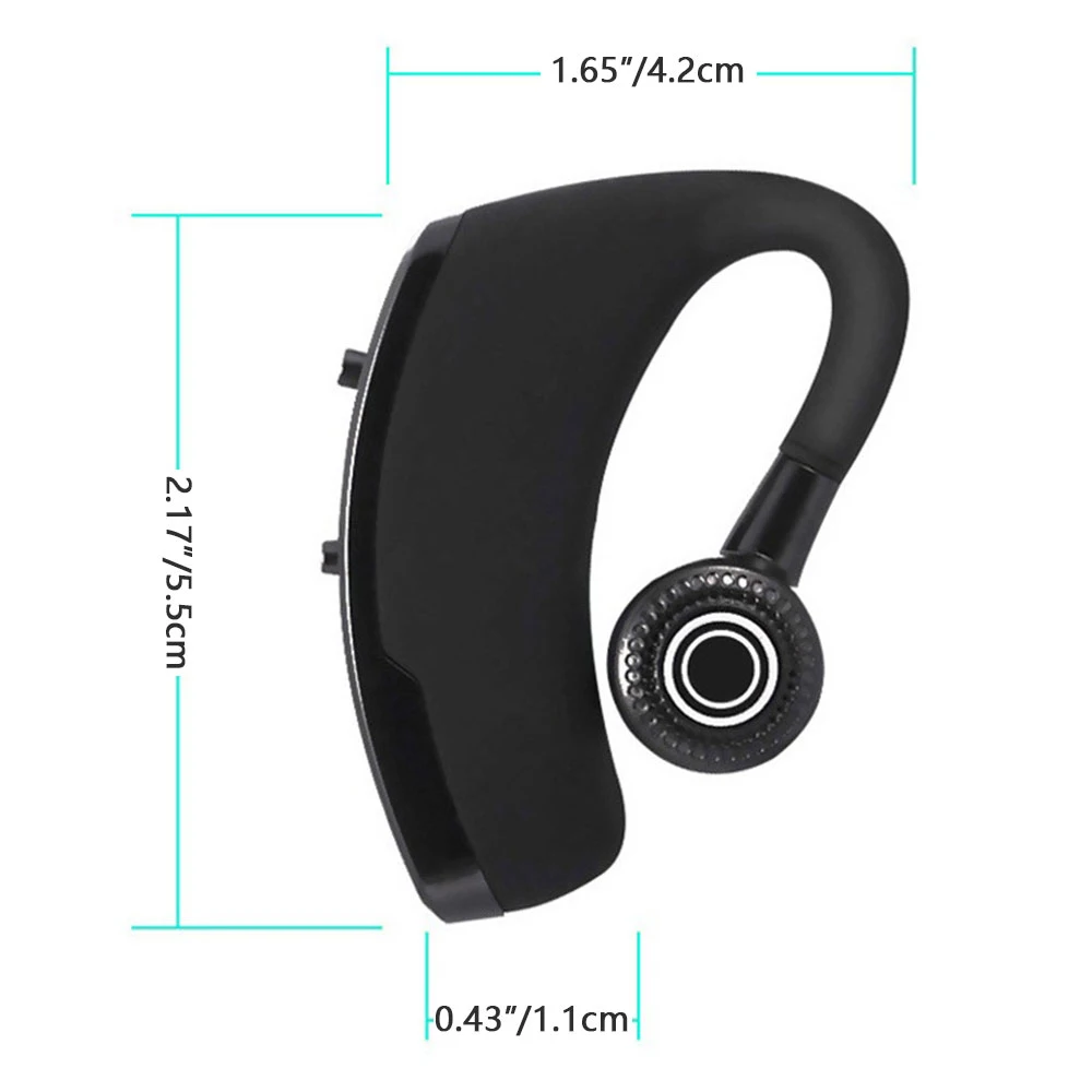 Écouteurs sans fil Bluetooth V9, mains libres, Business, casque avec micro, réduction du bruit de conduite