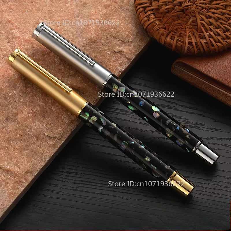 

Exquisite Shell Carving Fountain Pen for Men EF/F 0.38/0.5mm Nib High-end Students Practicing Calligraphy for Business Girl Gift