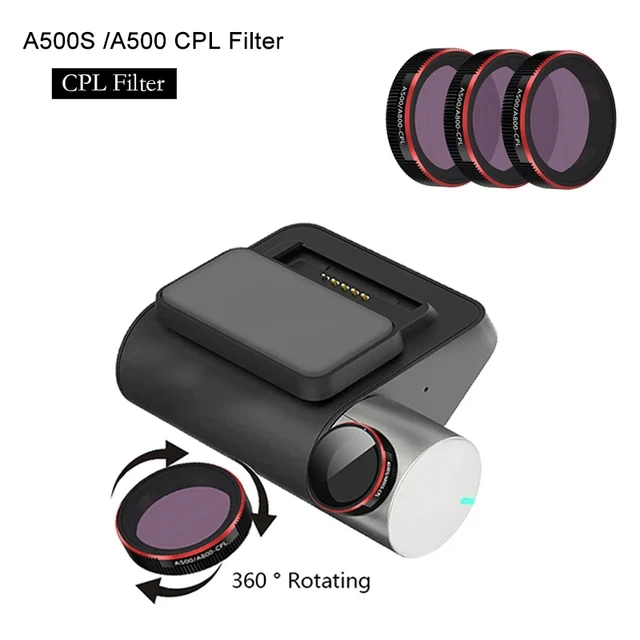 Para 70mai Dash Cam pro plus + A500s Filtro CPL Para 70mai pro Midrive D08/Midrive D02 70mai Dash Cam Lite2 A200 Filtro CPL