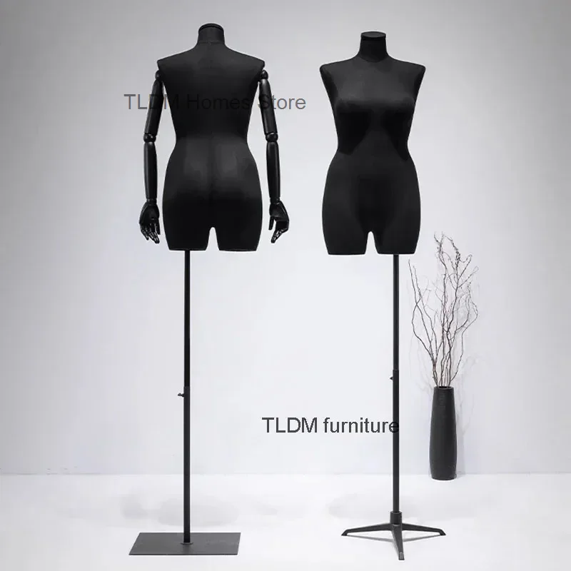 

Plus Size Women's Clothing Mannequins Props Female Half Body Fat Woman Big Ass Mannequin Clothing Store Window Display Stand C