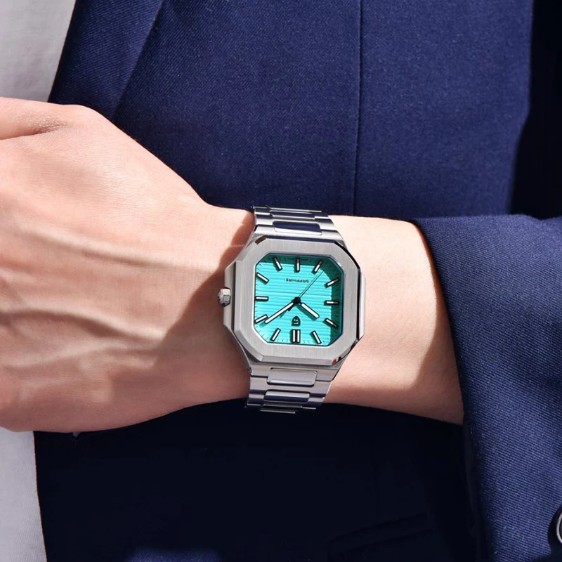 PAGANI DESIGN Nuovo orologio da uomo al quarzo Orologio sportivo da uomo impermeabile in acciaio inossidabile Orologio da uomo in vetro zaffiro di moda di lusso