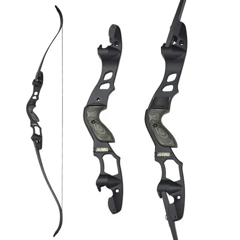 

30-60lbs 62" ILF Recurve Bow 19" Riser Limbs 210FPS Takedown Archery Hunting Bow