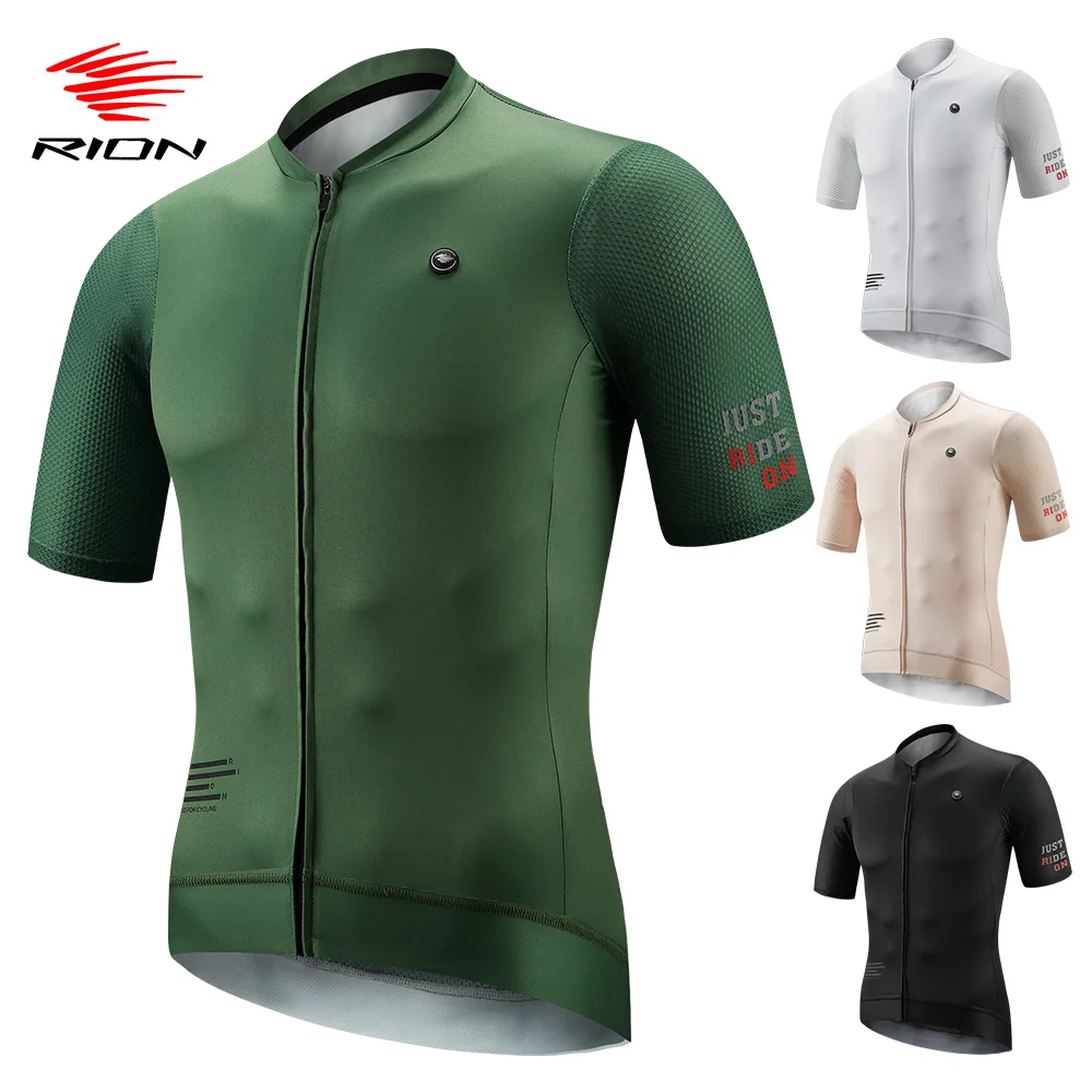 RION Men's Cycling Jersey MTB Mountain Bike T Shirts Man Road Bicycle Clothing Maillot Jumper Clothes Summer Ropa Ciclismo