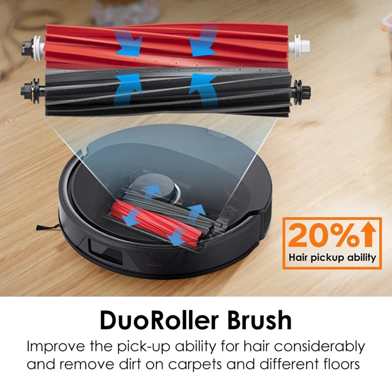 ロボット掃除機用スペアパーツ,メインブラシ,HEPAフィルター,Roborock q8 max,q5 pro,q5 pro plus用モップパッド