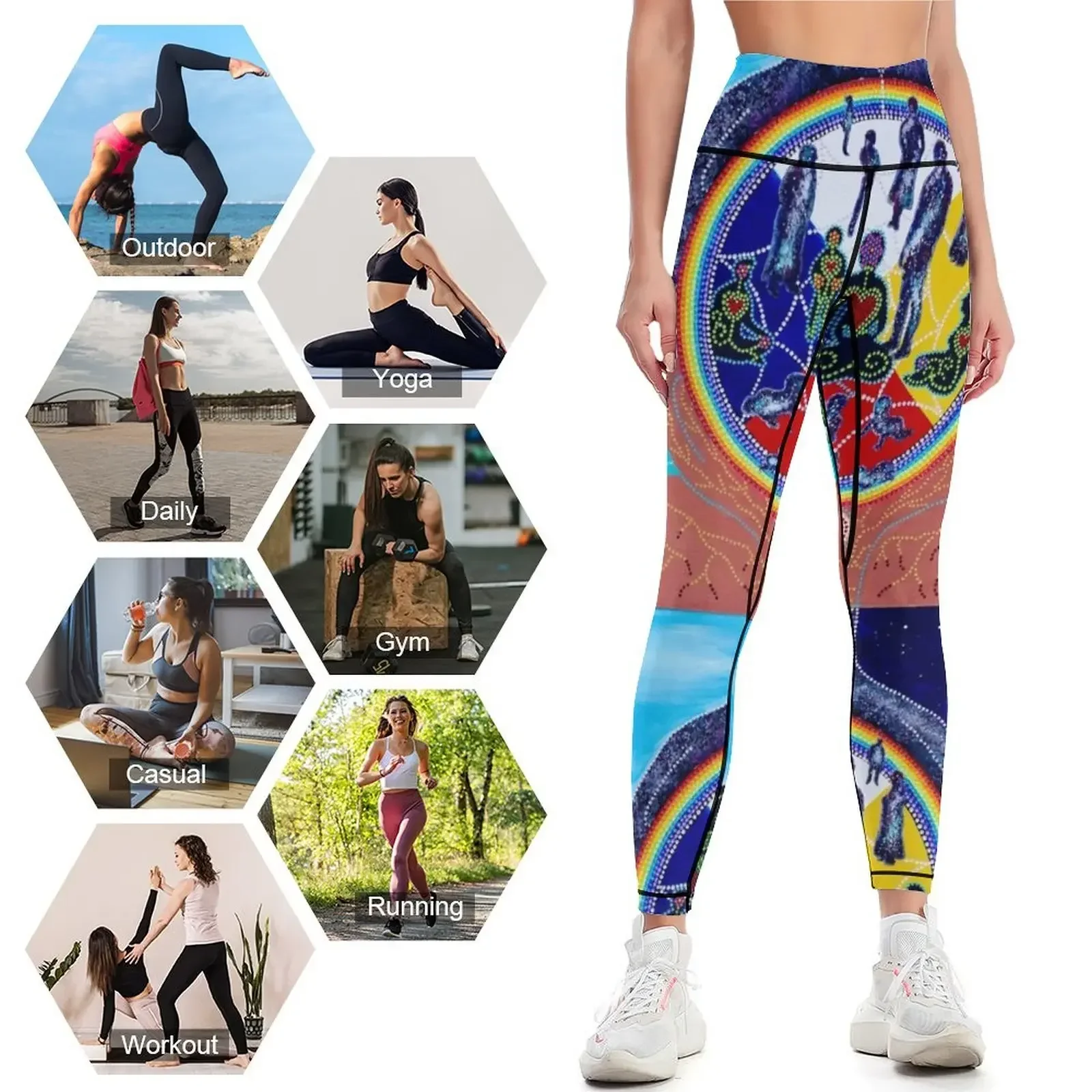 ? ??????????? ~ nanatawihiwêwin ~ سراويل ضيقة شفاءية طقم رياضي للركض للسيدات #4