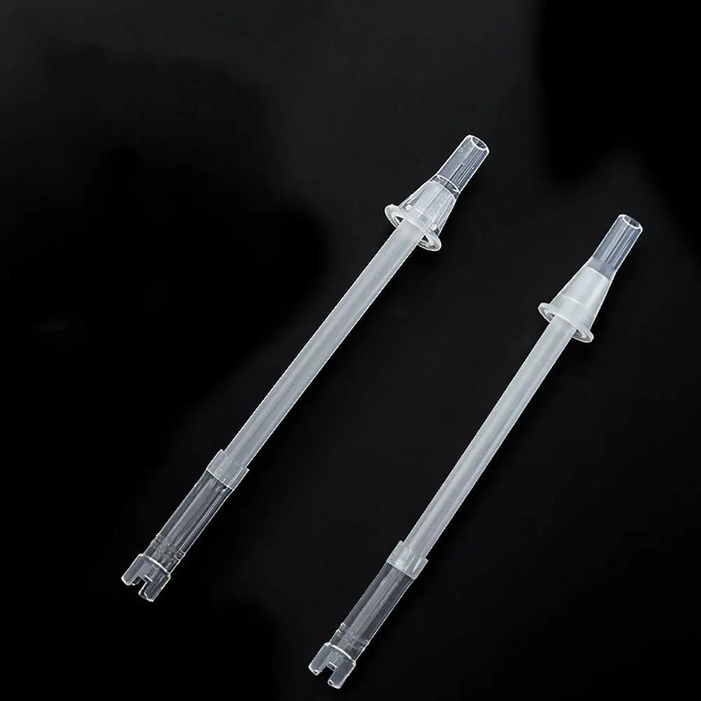 

2Pcs Silicone Straw Accessories Reusable Flexible Tumbler Straws for Water Bottles Cold Hot Drinks Washable Portable Straw Set