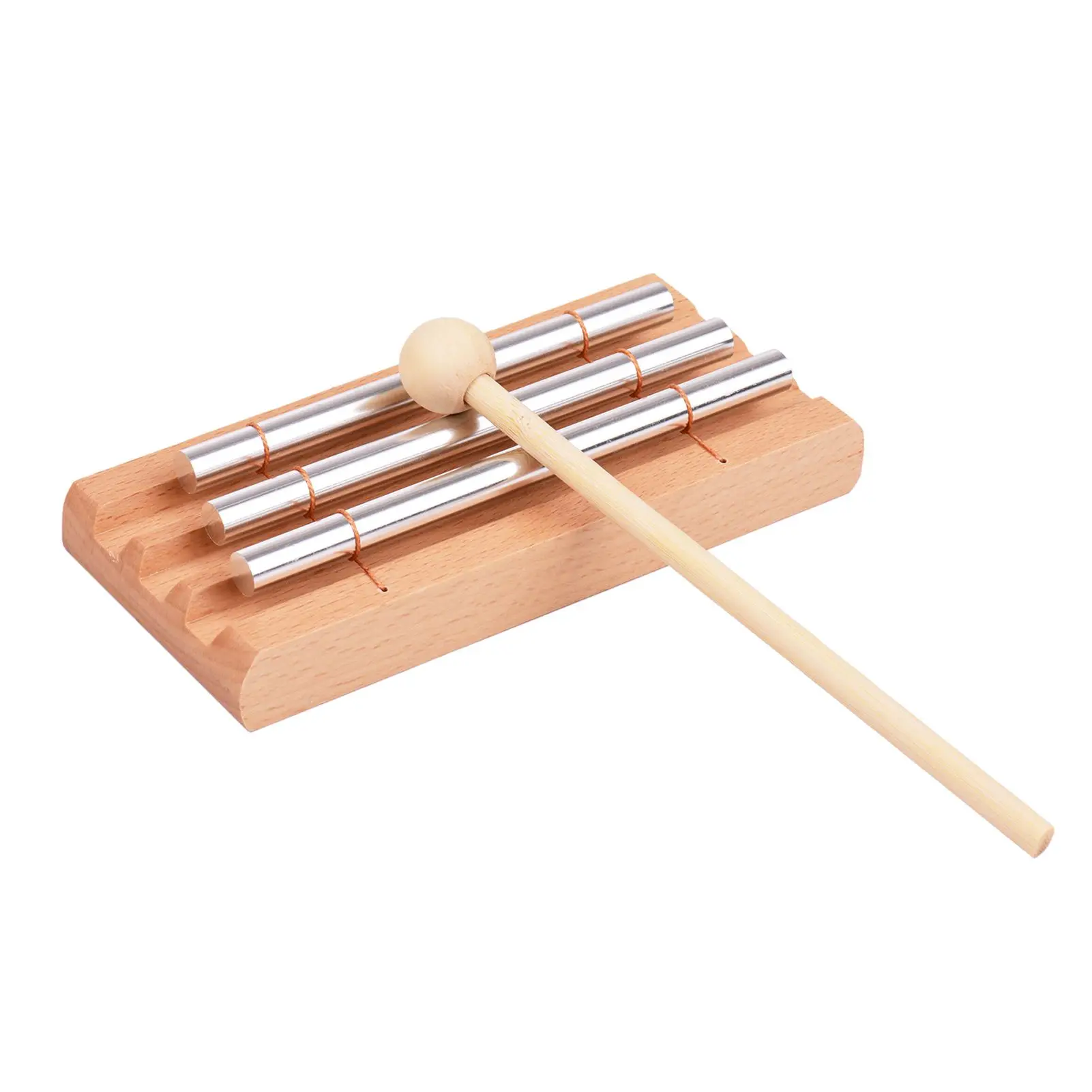 Wooden Chimes with Mallet Percussion Instrument for Prayer Yoga Meditation Musical Chime for Children Teachers' Classroom Remind