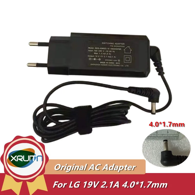 

Original 19V 2.1A 40W 4.0*1.7mm Switching AC Adapter Charger For LG 4U5315U480 ADS-40MSG-19 Power Supply