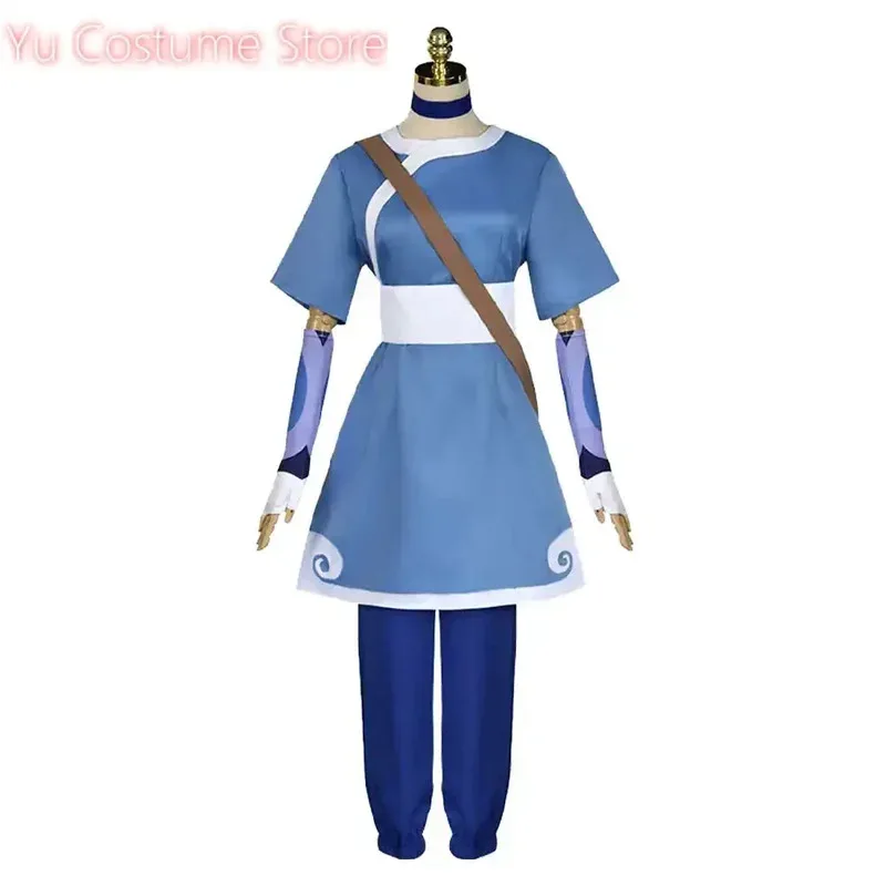 كاتارا الصورة الرمزية تأثيري حلي موحدة أعلى السراويل معصمه آخر Airbender الخيال ملابس هالوين كرنفال حفلة البدلة 5 ؛ c ، 8