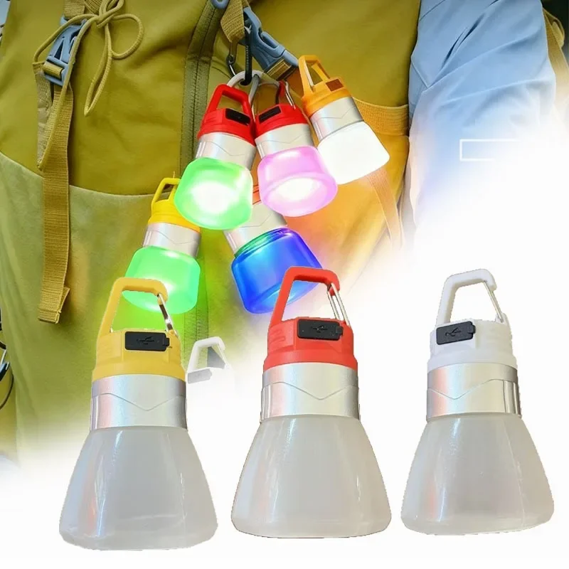 1-5PCS Camping Water Bottle Lantern Outdoor Portable Hanging Light Multi Scene Flashlight for Hiking Travel Tent Lighting