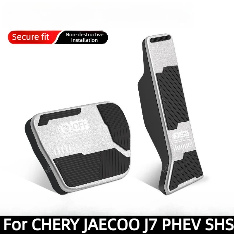 Pedal Covers Only LHD For CHERY JAECOO J7 PHEV SHS 2026 2025 2024 Accessories Slip-Guard Lock-Secure Corrosion-Free Durable