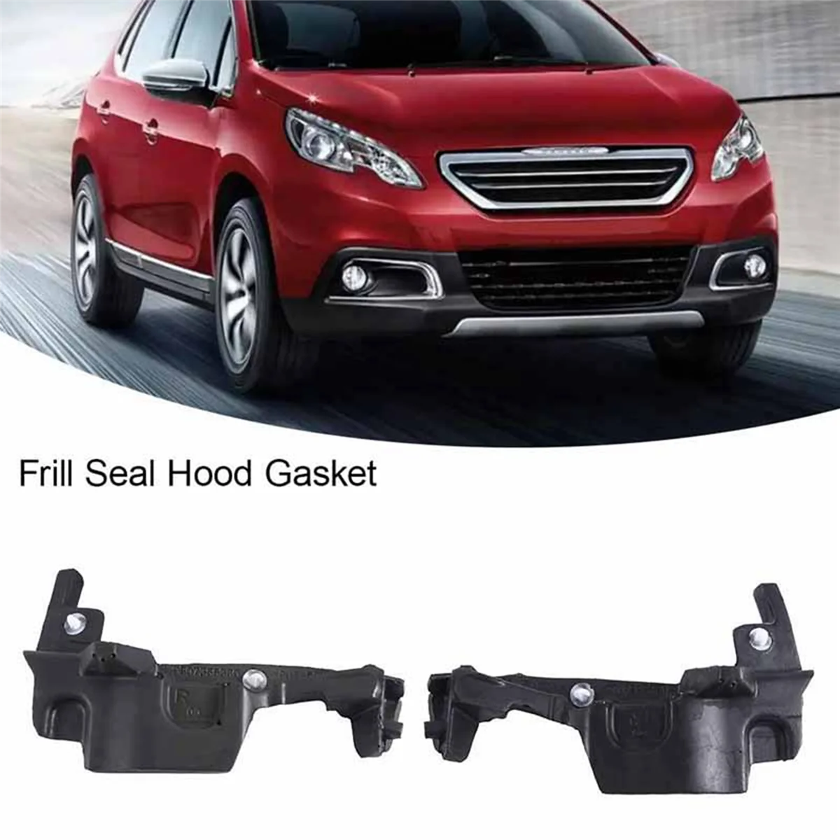 Car Engine Compartment Protection Foam Trim Frill Seal Hood Gasket 9807356480 9807356380 for Peugeot 2008