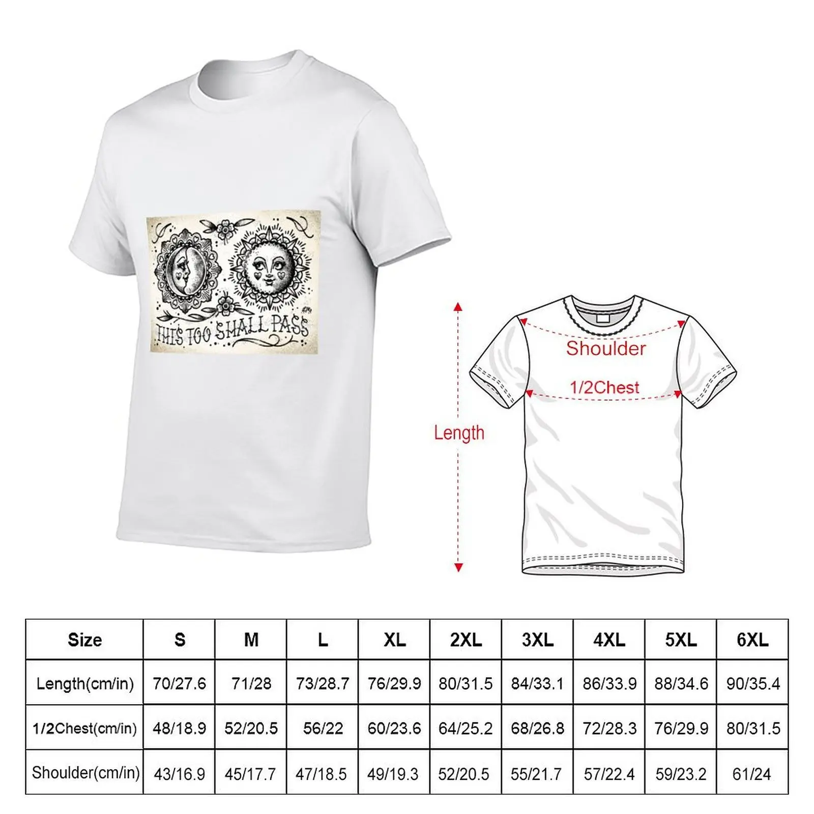 This Too Shall Pass Cute Traditional Tattoo Flash T-Shirt Louboutins graphic t shirts cotton t shirt men