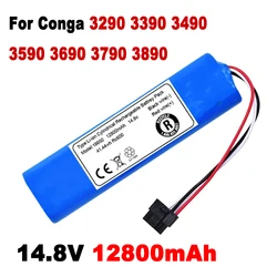 Original Rechargeable battery For Conga 3290 3390 3490 3590 3690 3790 3890 Sweeping Mopping Robot 14.8V 12800mAh Vacuum Cleaner