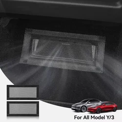 YZ For Tesla Model 3 Y Air Vents Cover Under Seat Outlet Protector Anti-blocking Dust Mesh 2021-2025 Interior Car Accessories