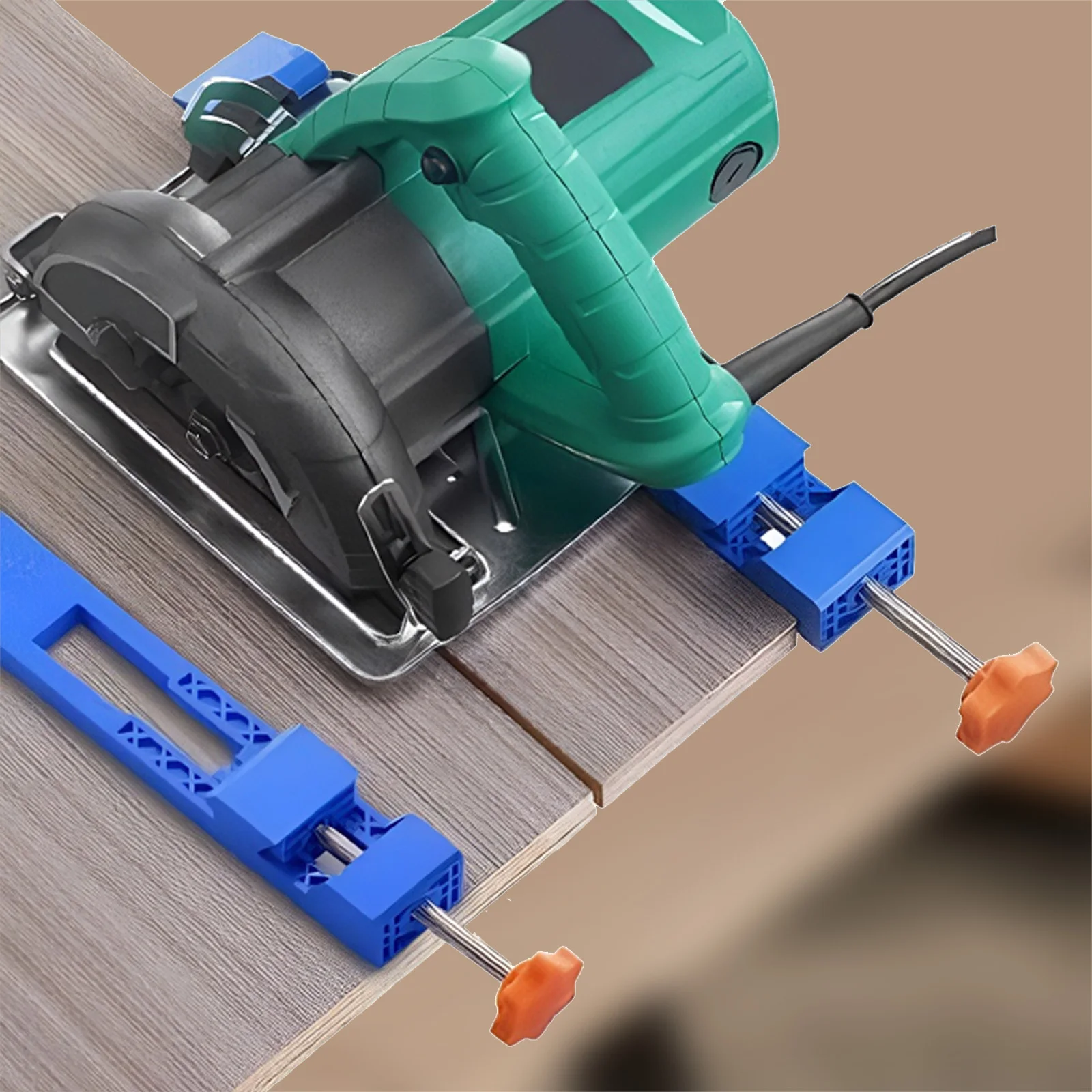 Adjustable Guide Rail Clamp Fence Fixture for Circular Saw 145mm-208mm Angle Grinder Woodworking Stone Tile Cutting Tool