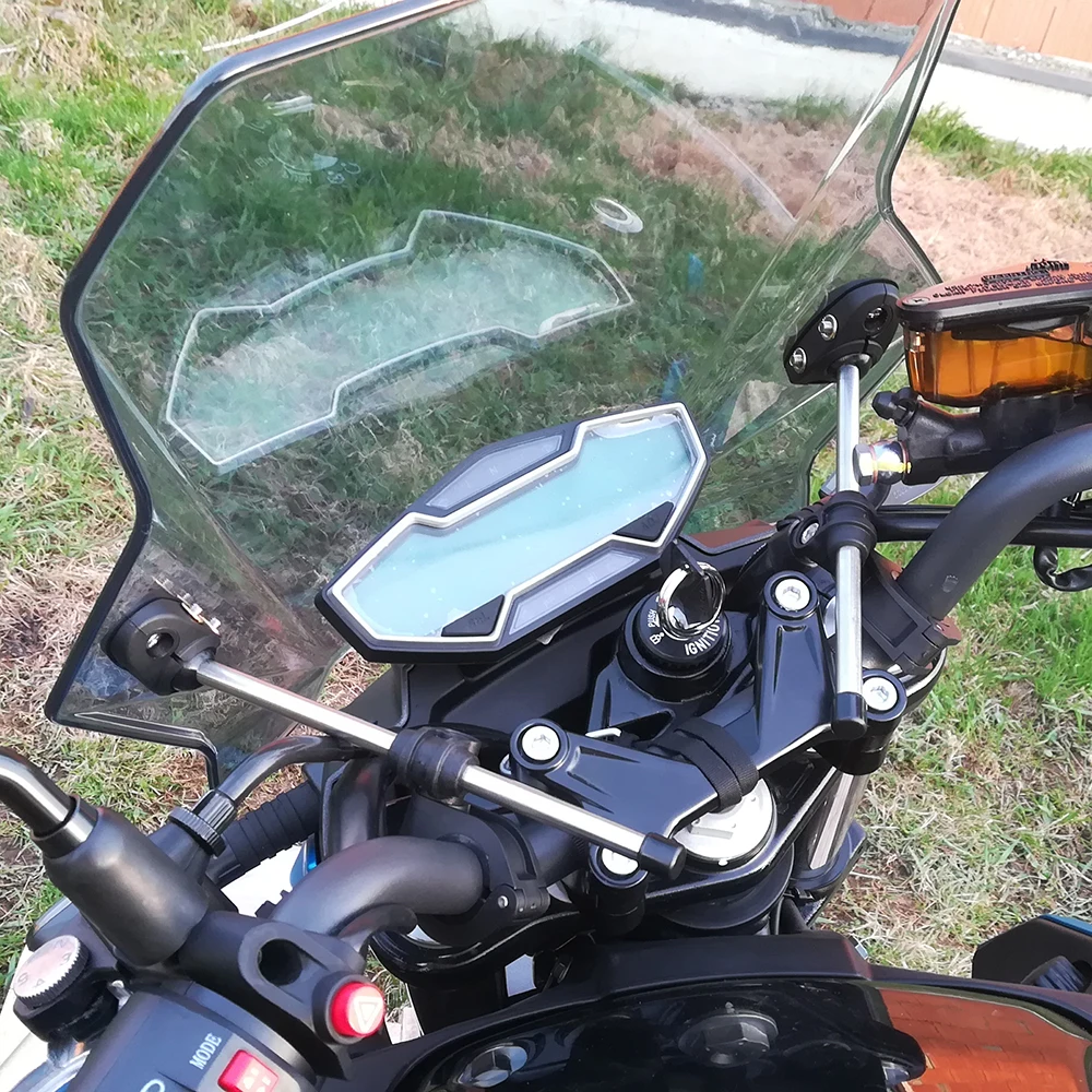 Motorcycle Windshield Glass Cover Screen Deflector For Kawasaki Vulcan S 650 EN650 VN 2015-202