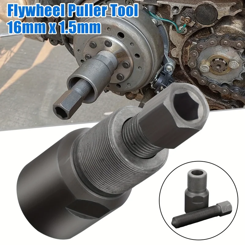 ‌27mm 28mm 16mm Motorcycle Flywheel Puller - Heavy Duty Magneto Stator Remover Tool Kit for Engine Repair