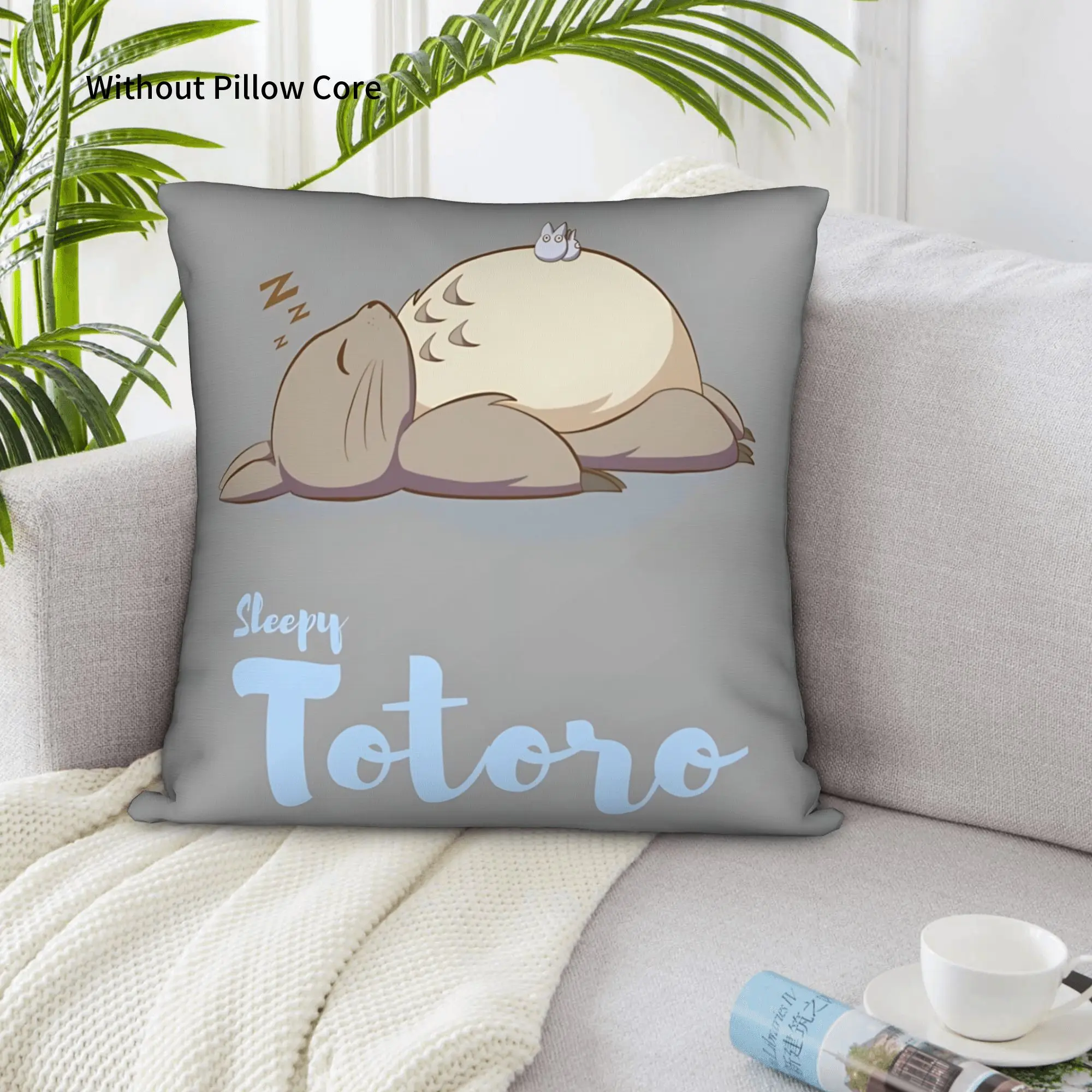 1PC Anime My Neighbor Totoros Pillow Case Double-Sided Printing  Sofa Cushion Bedroom Bedside Pillow