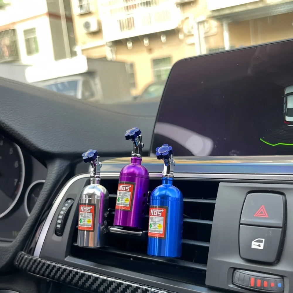 Hot Sale Car Air Freshener NOS Nitrogen Bottle Air Vent Aromatherapy Auto Aroma Outle Perfume Flavoring Fragrances Accessories