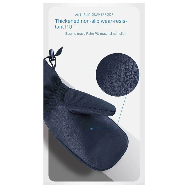 ¡Caliente! Guantes de esquí con pantalla táctil de invierno impermeables cálidos más terciopelo grueso para hombres y mujeres