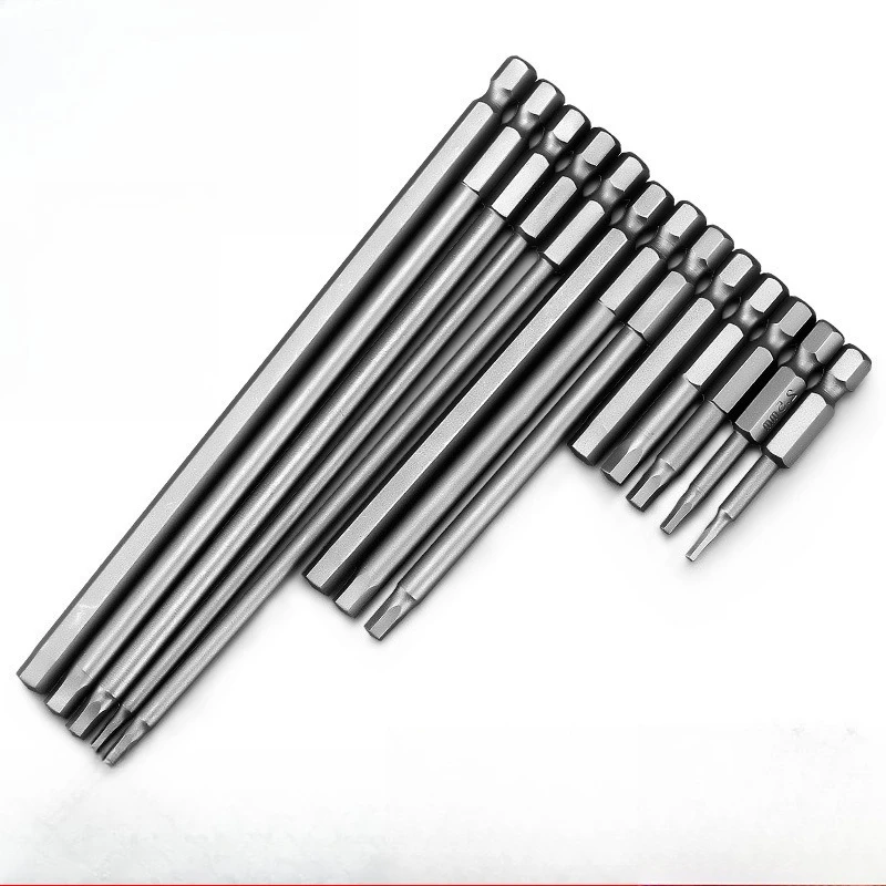 

NewOverlength Hex Head Allen Screwdriver Bit 1/4" Hex Shank Magnetic Electric Screwdrive 300mm/150mm Long H3 H4 H5 H6 H8 H10 H12